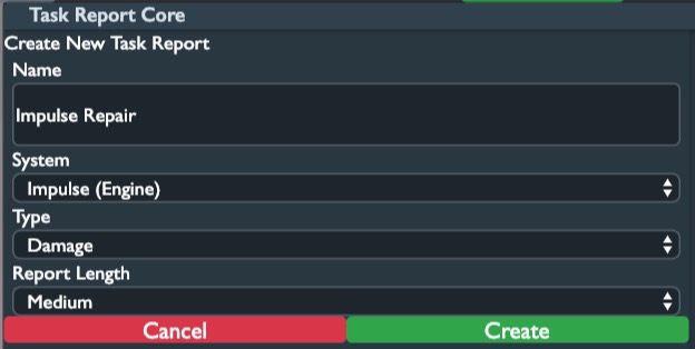 Task Report Creation